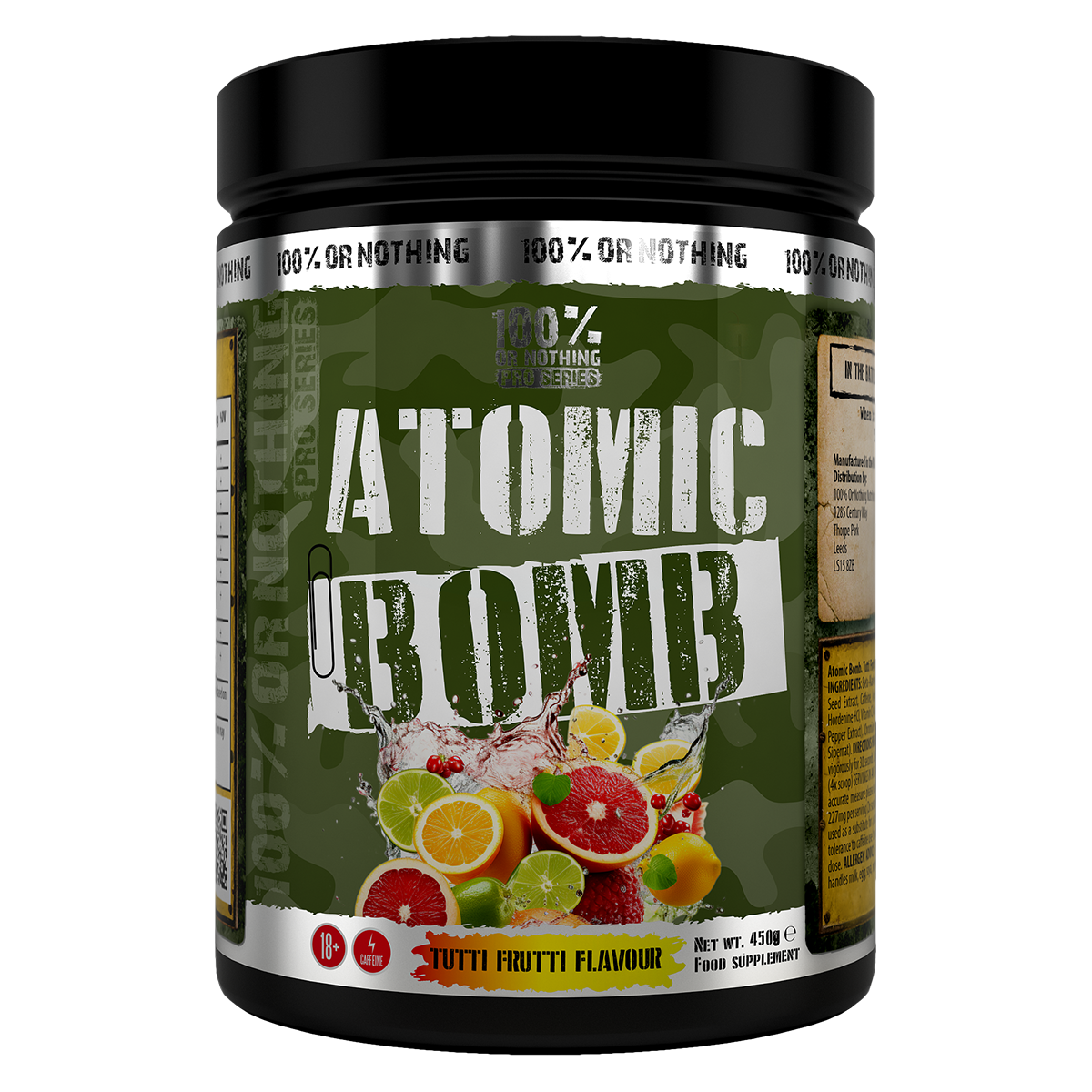 100% Or Nothing Pro Series Atomic Bomb 450g