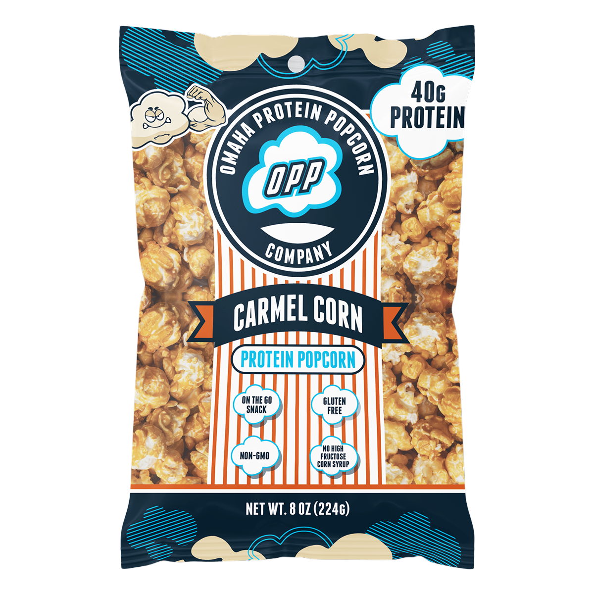 Omaha Protein Popcorn 124g Single Bag