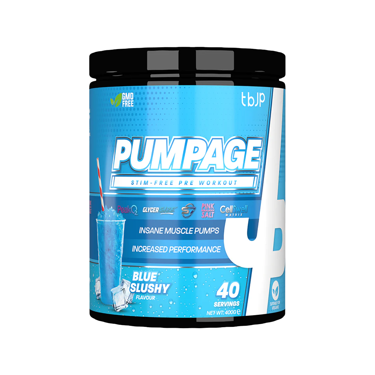 Trained By JP Pumpage Non-Stim Pre Workout 400g