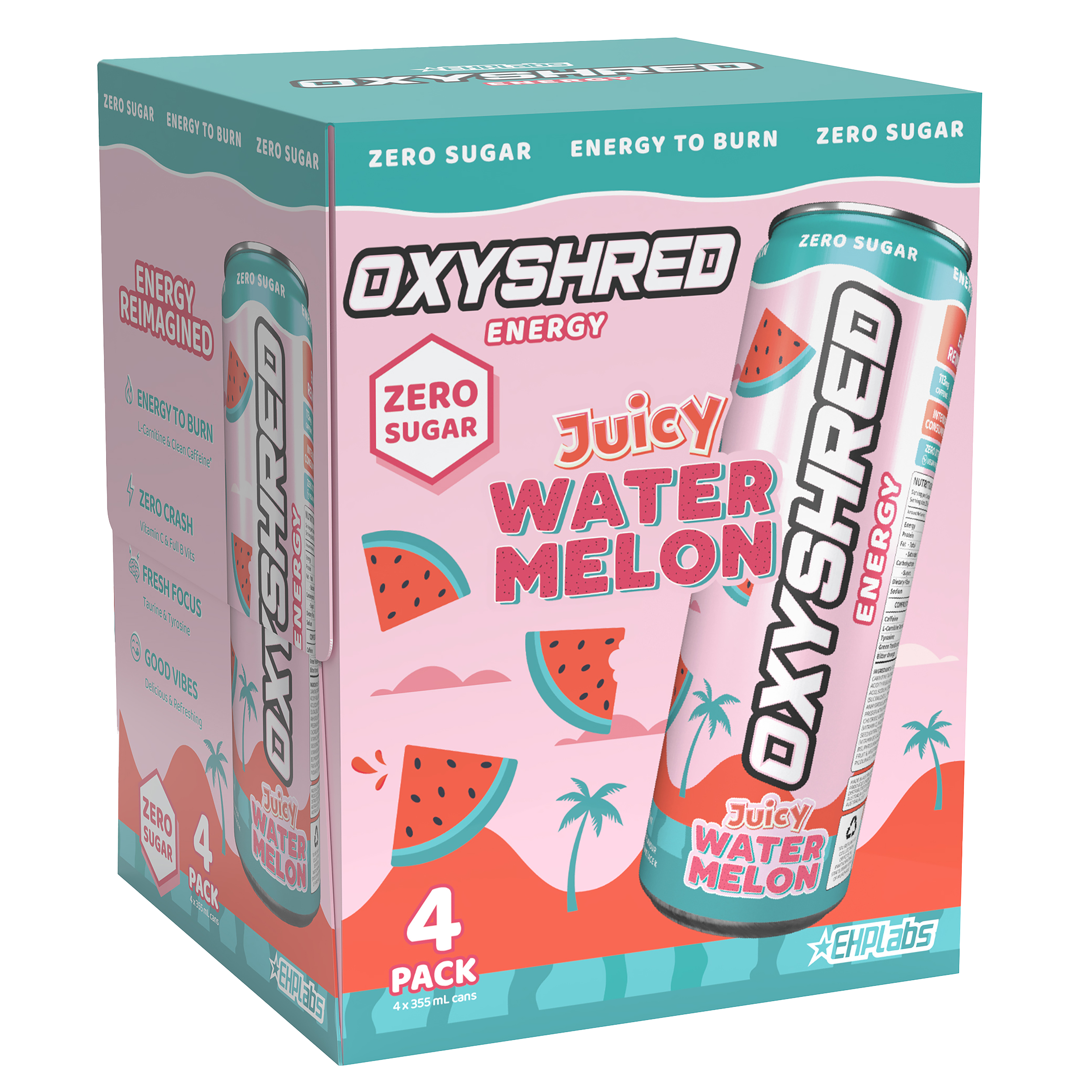 EHP Labs OxyShred Energy Drink RTD (6x4x355ml)