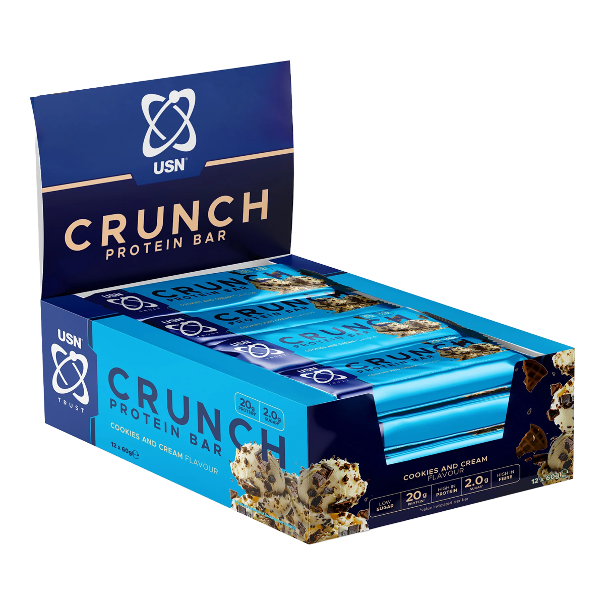 USN Trust Crunch Protein Bars 12x60g